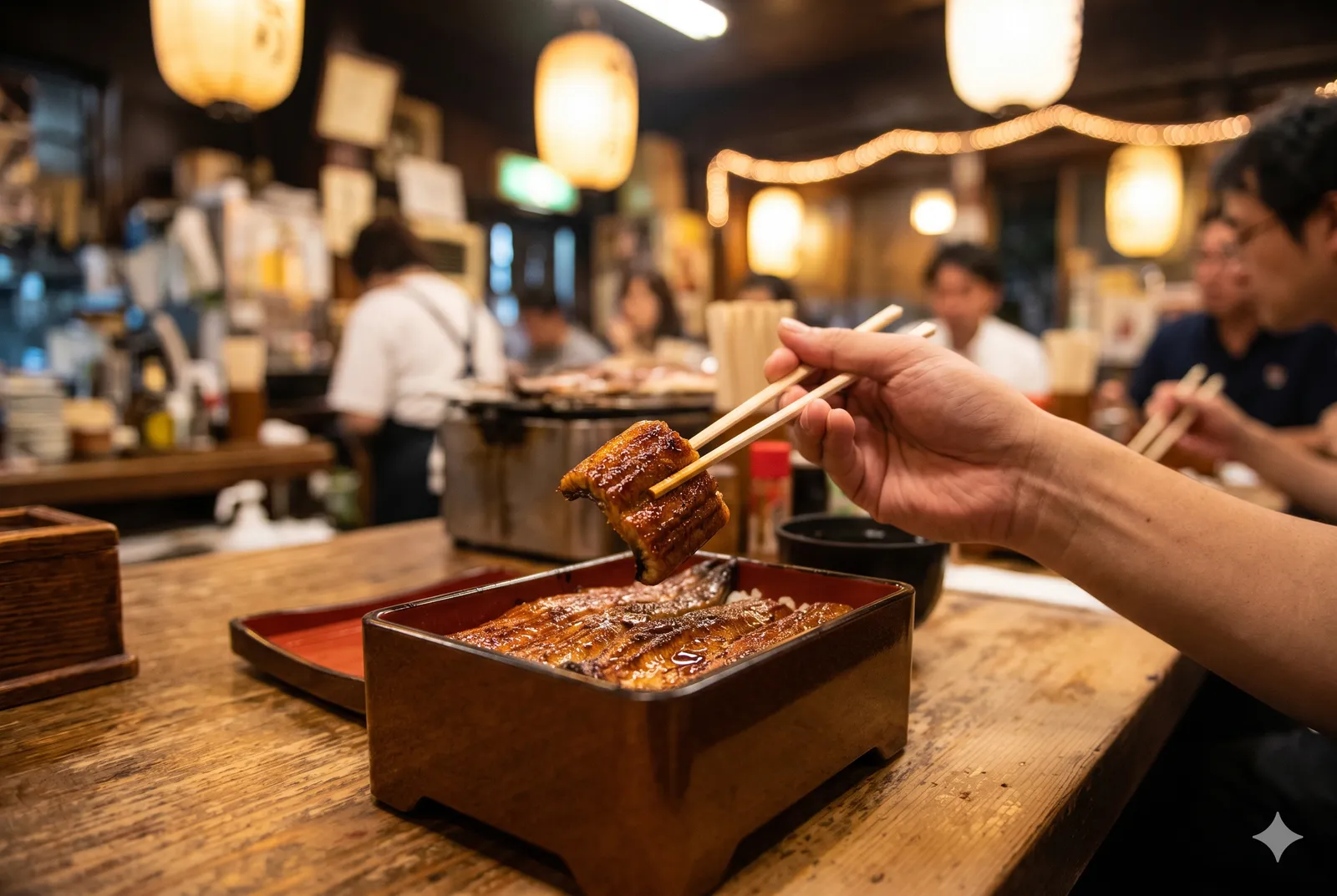 Unagi served in a typical setting