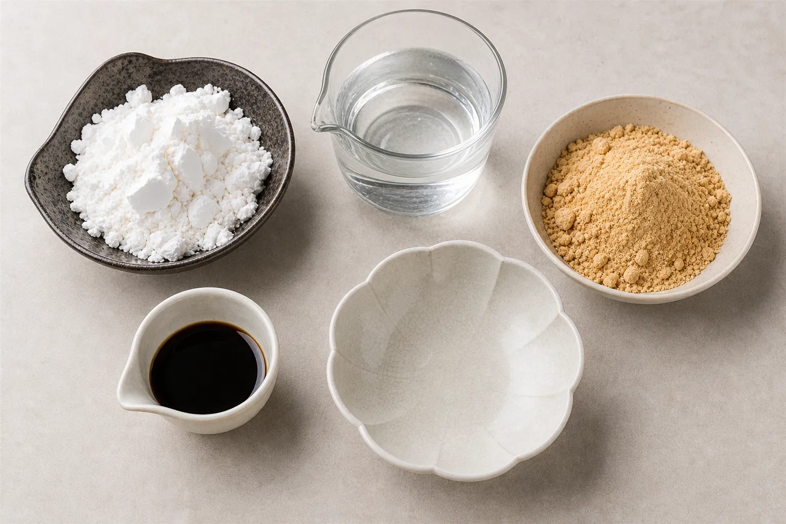 The ingredients and making of Warabimochi