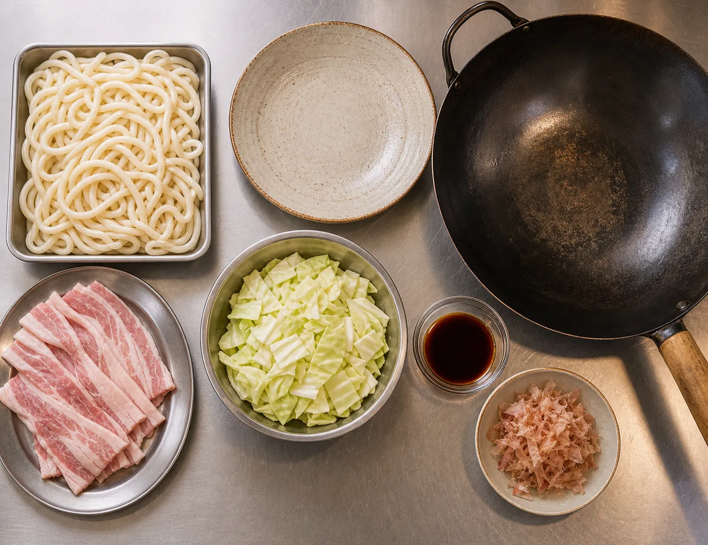 The ingredients and making of Yaki Udon