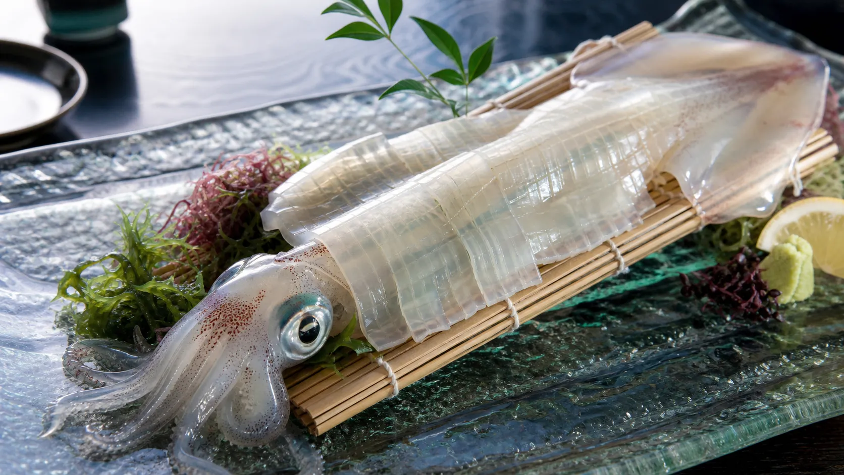 Yobuko Squid, Ika Ikizukuri (呼子のイカ活造り)