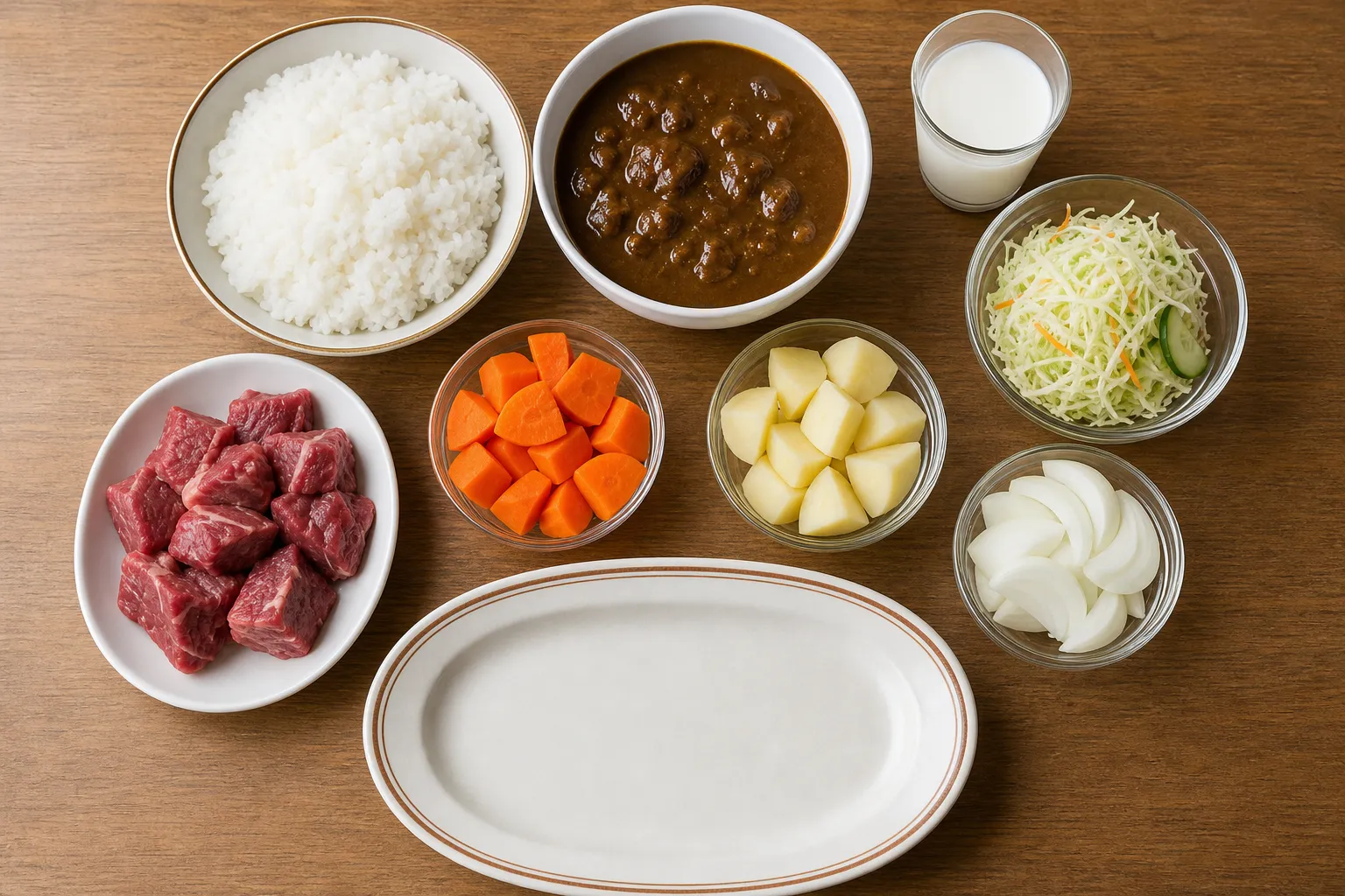 The ingredients and making of Yokosuka Navy Curry