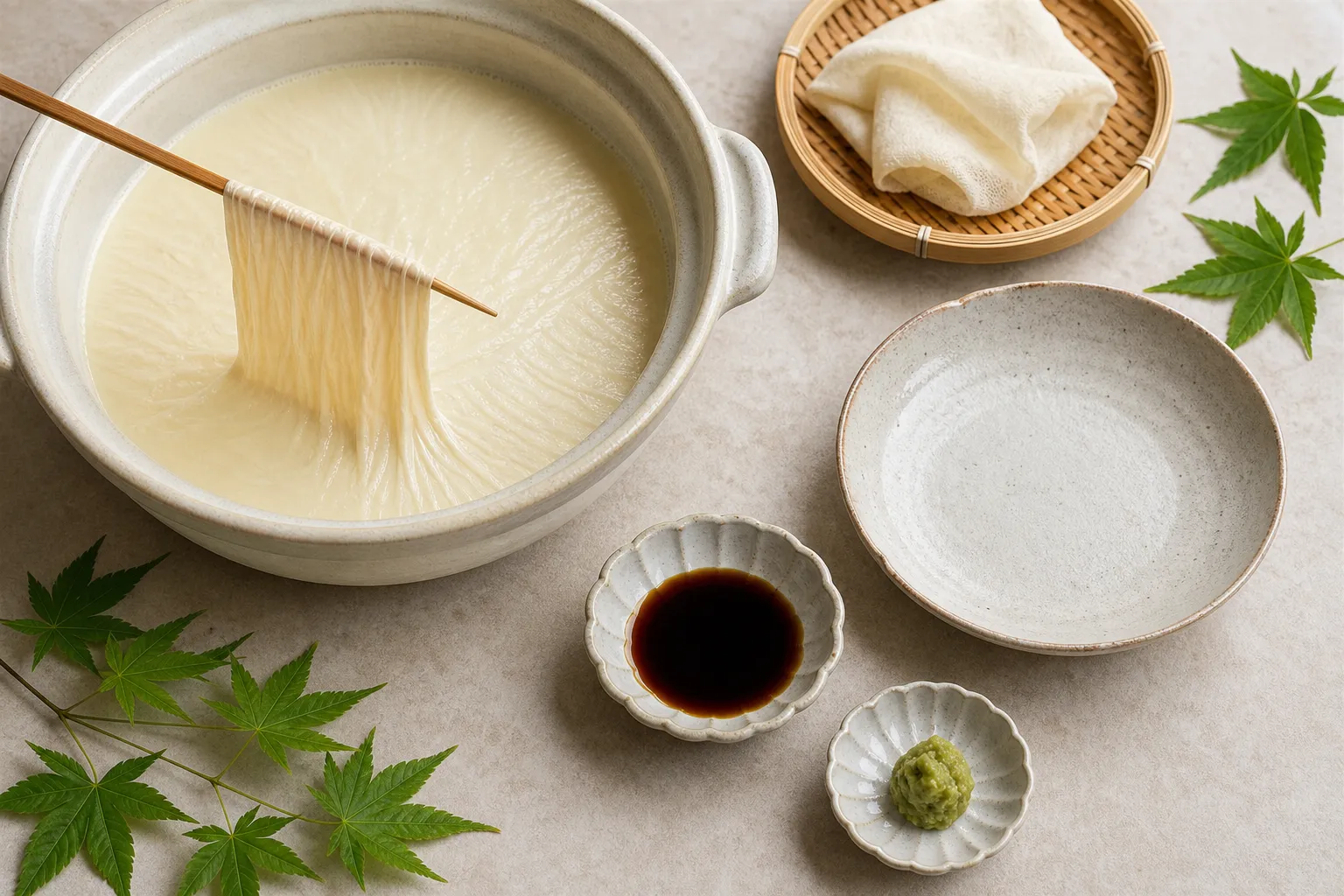 The ingredients and making of Yuba