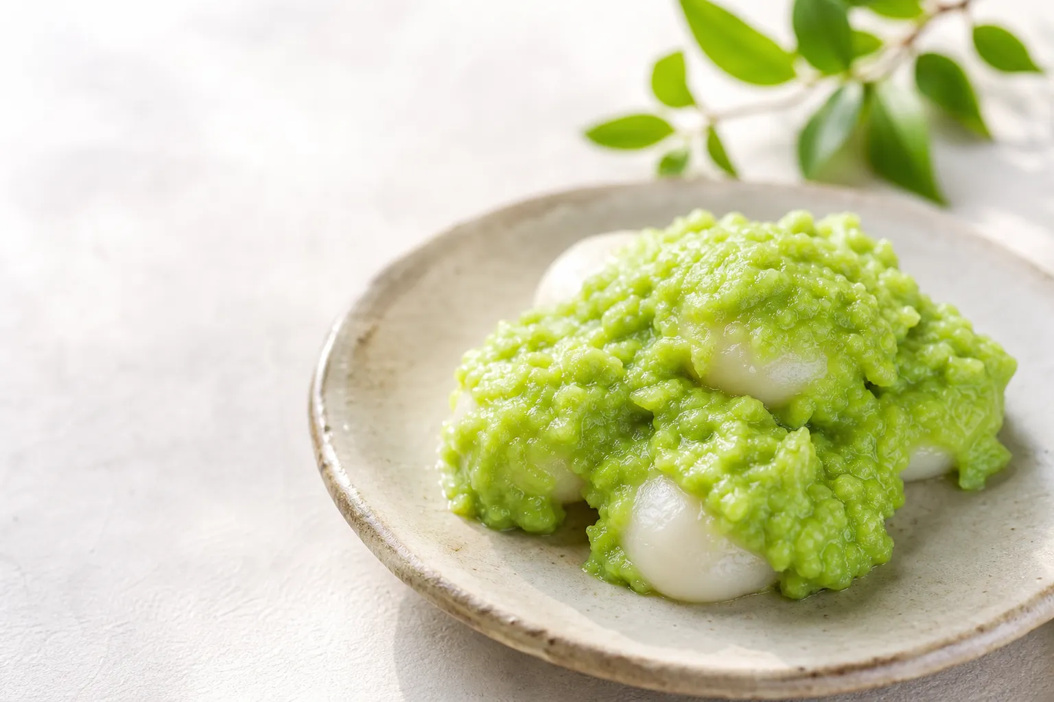 Zunda Mochi (ずんだ餅)
